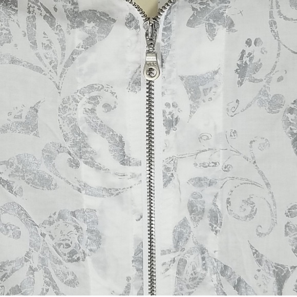 Chico's Lightweight Cotton Zip Jacket - Picture 7 of 10